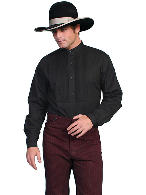 Gambler Black Tuxedo Front Shirt (XLT XLarge / Tall)